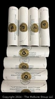 (4) Rolls of 2006-P U.S. Mint Brilliant Uncirculated Nickels & (4) Rolls of 2006-D U.S. Mint Brilliant Uncirculated Nickels