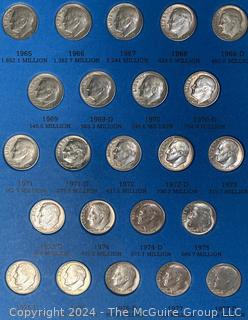 Complete Roosevelt Dime Set 1946-1996 Including all 50 Silver Dates and Mint Marks