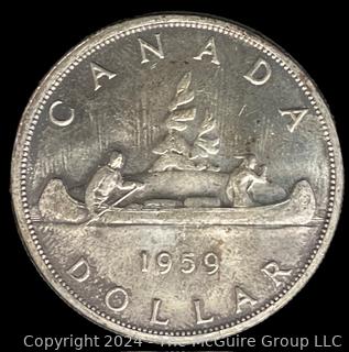 1959 Canadian Silver Dollar 