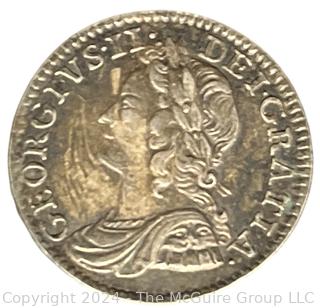 Foreign: British George II 1760 AR Fourpence Coin