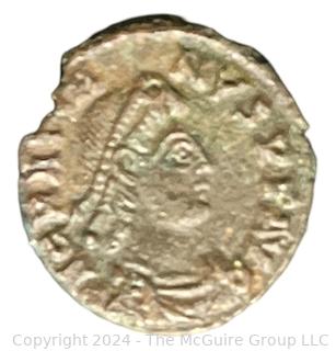 Foreign: Roman Coin GRATIAN 375-383AD Flavius Gratianus AE4 Less than 14mm Imp. Gratianus PF 