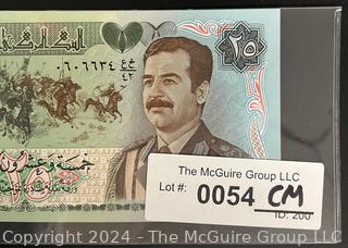 Foreign: Iraq 25 Dinar Uncirculated Bank Note