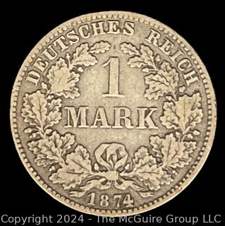 Foreign: 1874 1 Mark German Coin