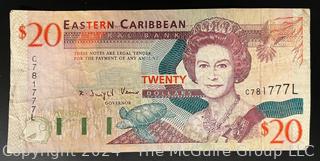 Foreign: Eastern Caribbean $20 Circulated Bank Note