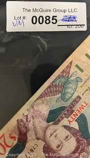 Foreign: Eastern Caribbean $20 Circulated Bank Note