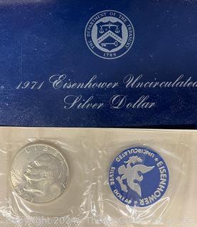 US: 1971 Eisenhower Uncirculated Silver Dollar 