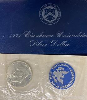 US: 1971 Eisenhower Uncirculated Silver Dollar 