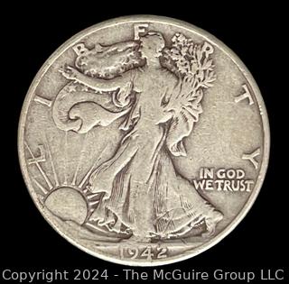 US: 1942 Walking Liberty Half Dollar Coin