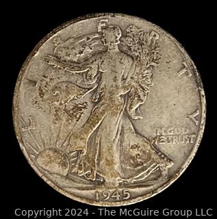 US: 1945-S Walking Liberty Half Dollar Coin