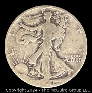 US: 1941-D Walking Liberty Half Dollar Coin