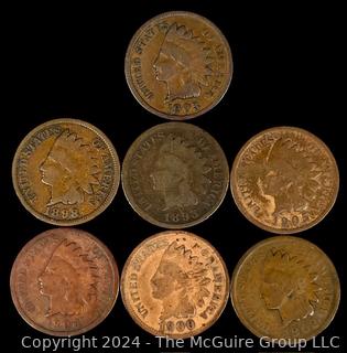 US: (7) Indian Head 1 Cent Coins 1893 1896 1898 1900 1902 1903 1905