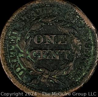 US: 1848 Coronet Head Large Cent 