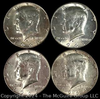 US: (4) JFK Half Dollars 1963 1963 1964 1967