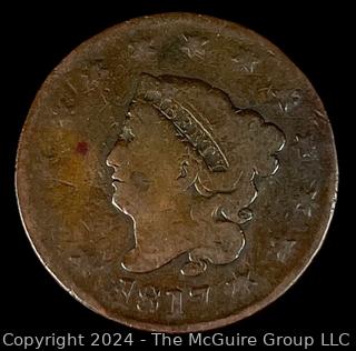 1817 Matron Head Large Cent