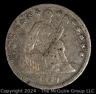 US: 1859 Seated Liberty Half Dime Coin