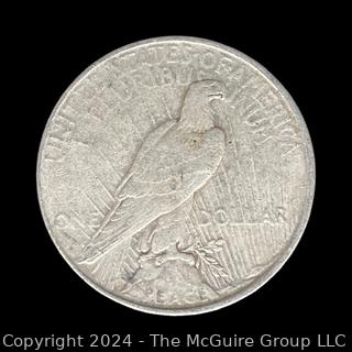 US: 1923 Peace Silver Dollar