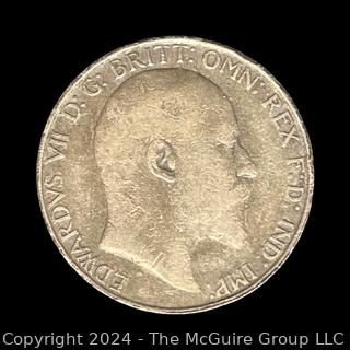 Foreign: 1910 British Edward VII One Florin Coin