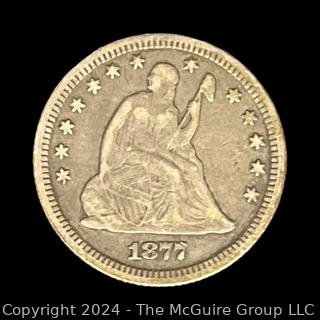 US: 1877 Seated Liberty Quarter Dollar