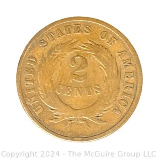 US: 1869 Two Cent Coin