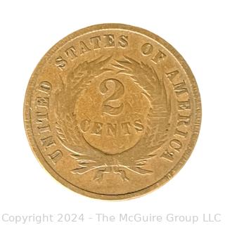 US: 1870 Two Cent Coin