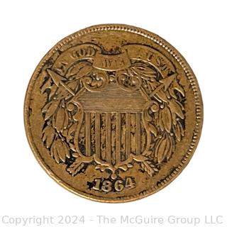 US: 1864 Two Cent Coin