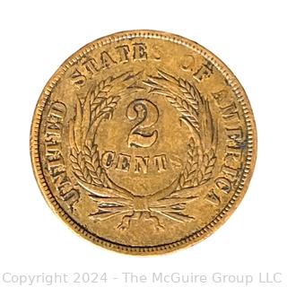 US: 1864 Two Cent Coin