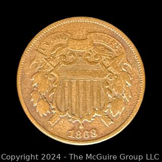 US: 1868 Two Cent Coin