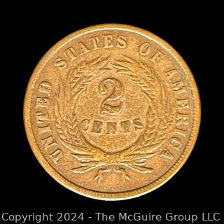 US: 1868 Two Cent Coin