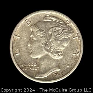 US: 1936-S Mercury Dime Coin