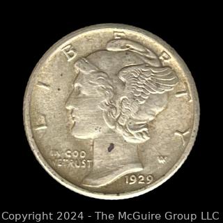 US: 1929 Mercury Dime Coin