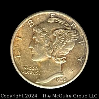 US: 1939 Mercury Dime 