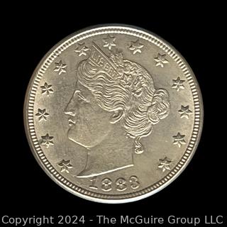 US: 1883 Liberty "V" Nickel No Cents