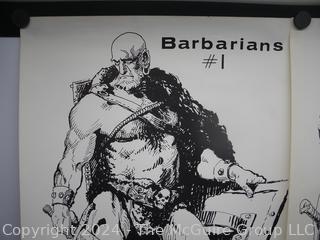 D&D Posters (x2): 1973 Cabada - Barbarians #1 and #2 (was DD1008)