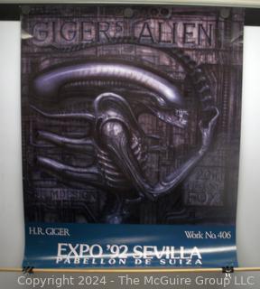 Poster: Alien Xenomorph 1992 - World Expo Sevilla Spain - Swiss Pavillion H.R. Giger (was DD1022)