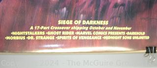 Comic Book Art Poster: Vintage Marvel Comics Midnight Sons Siege Of Darkness Promo Poster 1993. 22 x 34” (was DD1030)