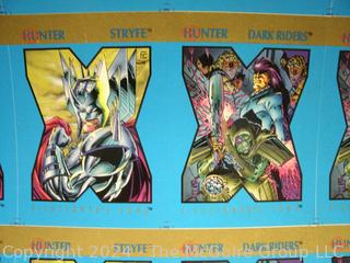 Comic Card Art: 1992 Skybox Marvel X-MEN X-Cutioner's Song Uncut Sheet - Archangel/Jean Grey & Cyclops/Stryfe/Dark Riders (was DD1036)