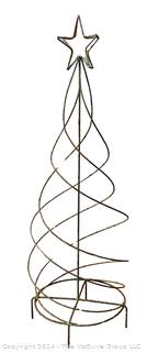 Metal Swirl Christmas Tree.  55" tall