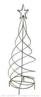 Metal Swirl Christmas Tree.  55" tall