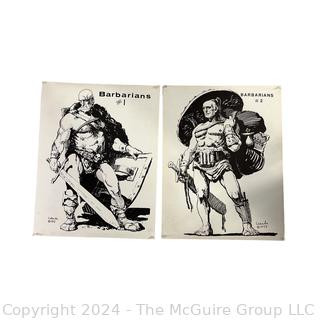 D&D Posters (x2): 1973 Cabada - Barbarians #1 and #2 (was DD1008)