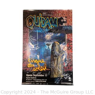 Theater Poster (cast signed) (tickets): Cirque du Soleil: Quidam (1998) (was DD1015)