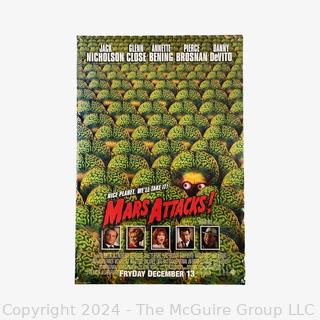 Movie Poster: Original Mars Attacks Poster 1996. 27 x 40" (was DD1018)