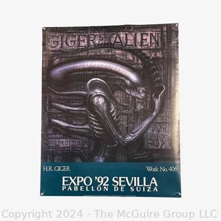 Poster: Alien Xenomorph 1992 - World Expo Sevilla Spain - Swiss Pavillion H.R. Giger (was DD1022)