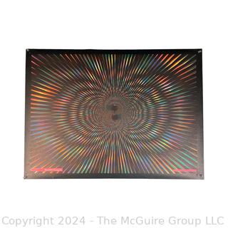 Poster: Vintage 1977 Psychedelic Velvet Blacklight Poster 'EXPLOSION' Pro Arts, 20"x28” (was DD1027)