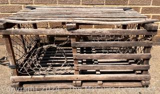 Wooden Lobster Trap. 32w x 20d x 16" Tall