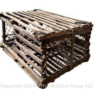 Wooden Lobster Trap. 32w x 20d x 16" Tall