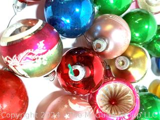 Hand Painted Mercury Glass Christmas Ornaments