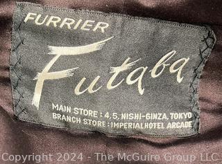 Brown Mink Stole Shawl Made by Futaba Fur Co. Tokyo Ginza Nishi 