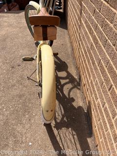 Yellow Woman's Alpha Custom Aluminum Cruiser Bicycle, personalized "Nana Dudd's"