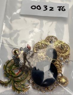 Four (4) Costume Jewelry Brooches