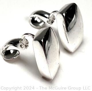 Pair of Sterling Silver (925) Clip On Earrings